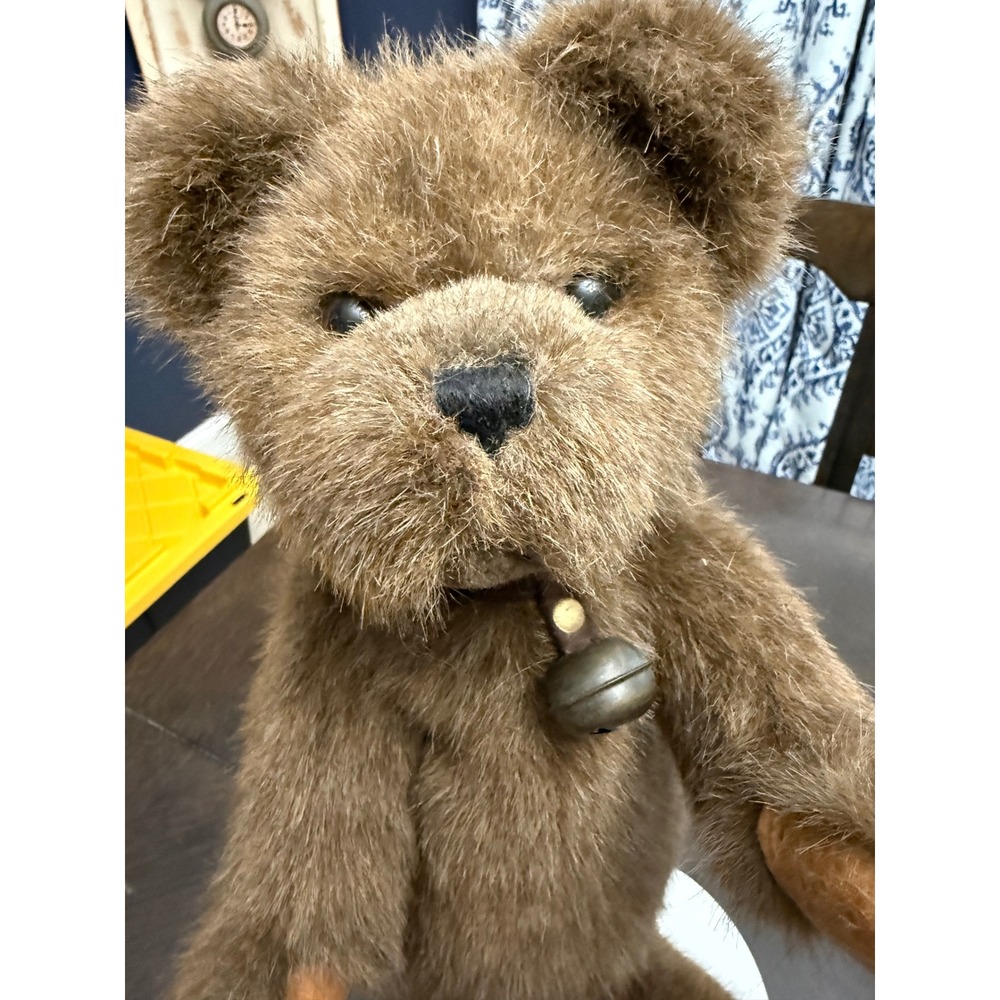 Boyds Collection Caleb Bearsworth Brown Jointed Plush Bear 510412 Head Bean 1317